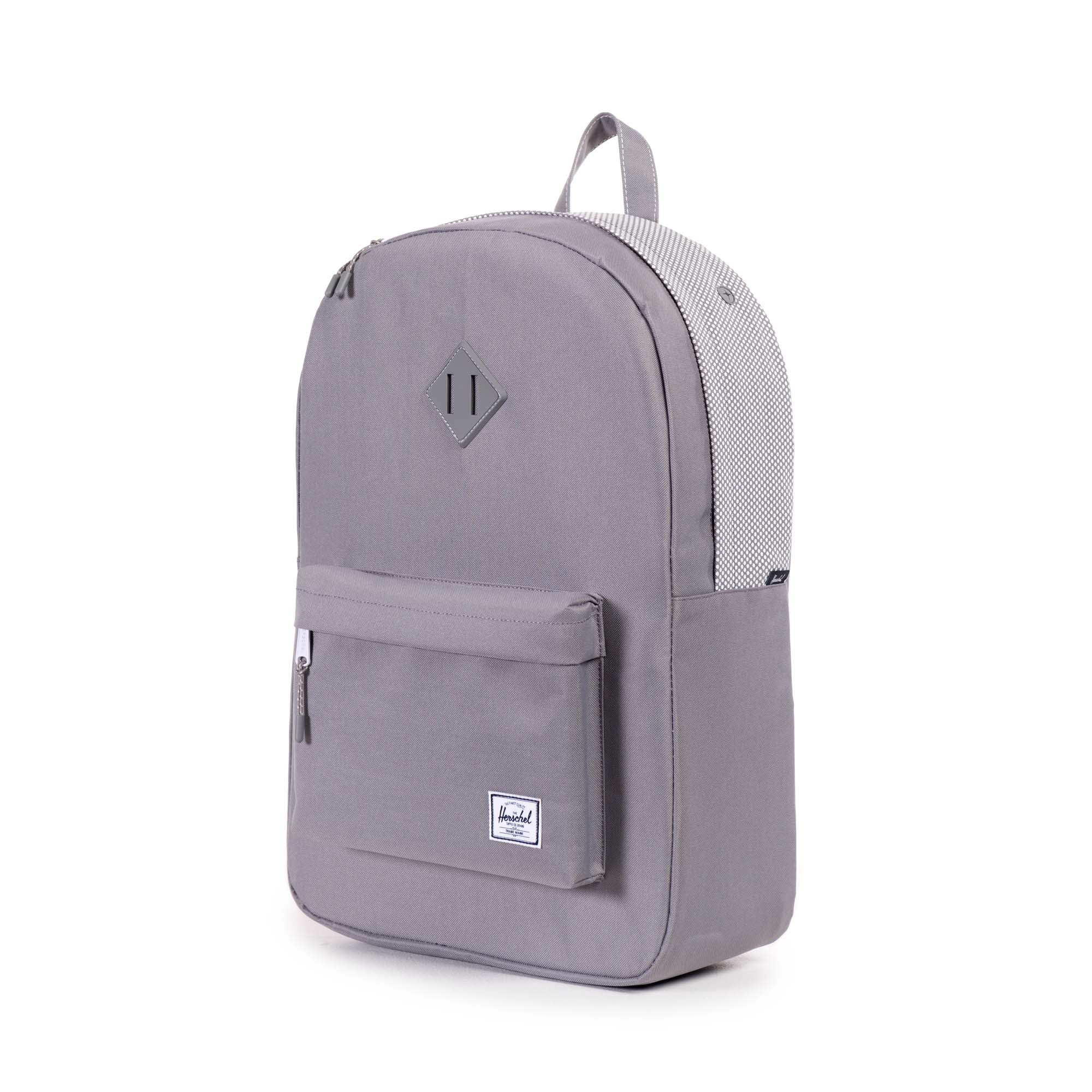 Herschel Heritage Backpack - Stylish Grey Polka Dot Design for School, Travel & Everyday Use | Durable & Trendy Laptop Backpack for Men & Women