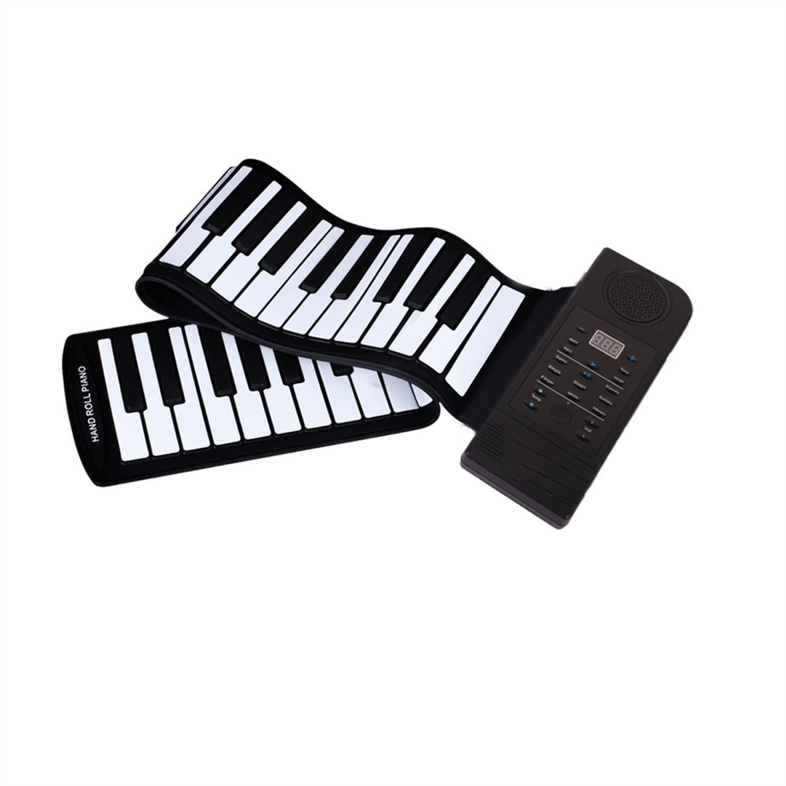 61-Key Portable Folding Piano with Thickened Soft Keyboard - Hand-Rolled Electronic Keyboard for Travel, Home Practice & Live Performance