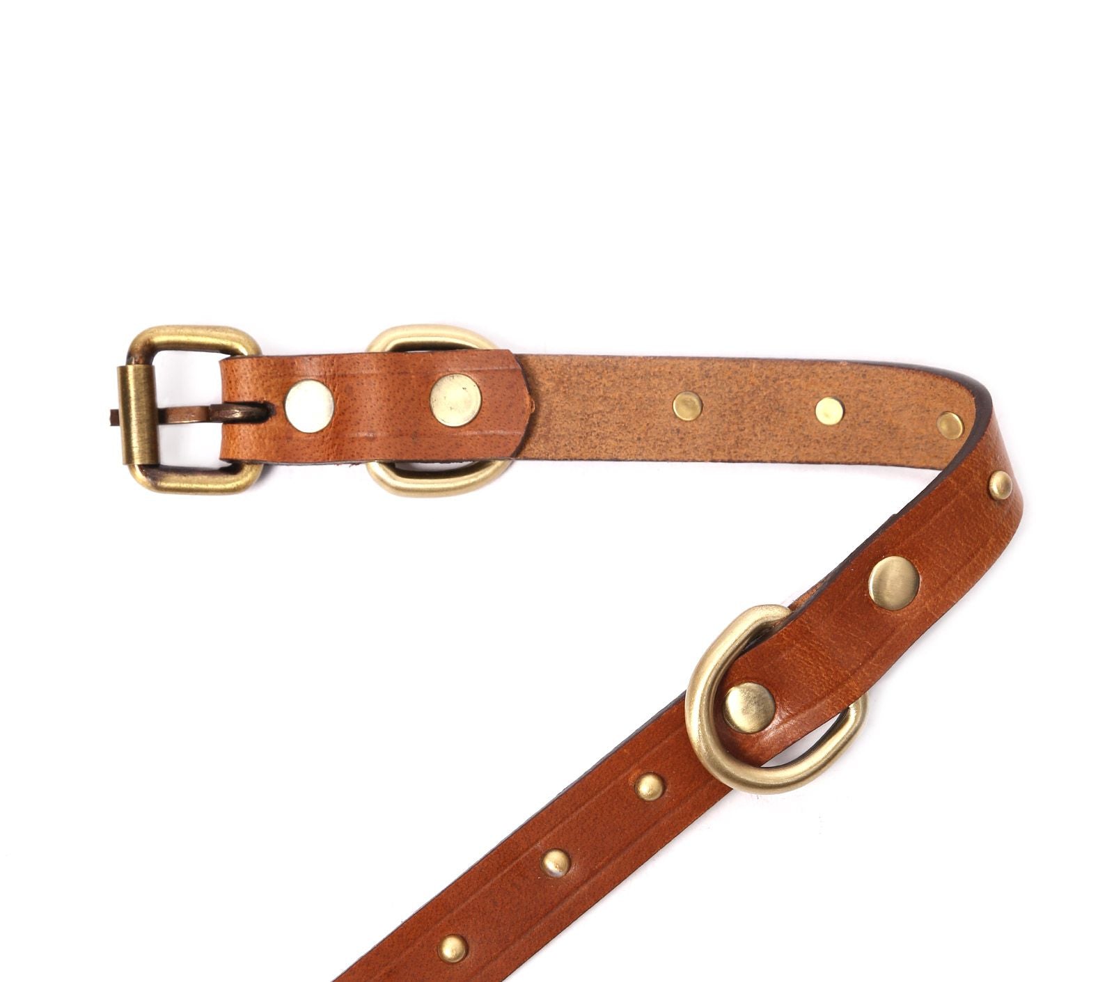 Small Dog Collar with Rhinestone Studs - Stylish & Comfortable Pet Accessory for Walking, Training, and Everyday Use