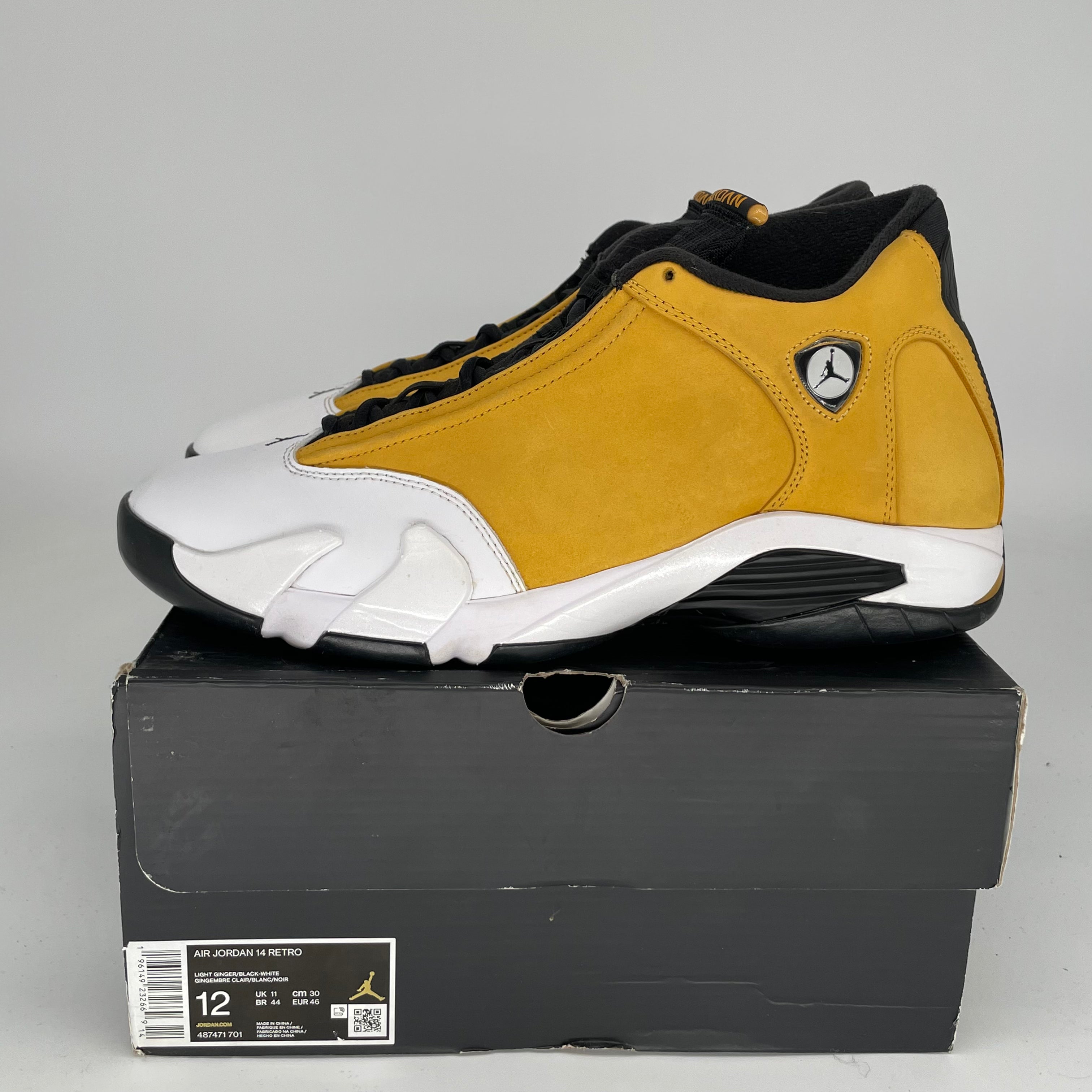 Air Jordan 14 Retro Light Ginger Men's Basketball Shoes Size 12 (487471-701) - Perfect for Streetwear & Court Performance