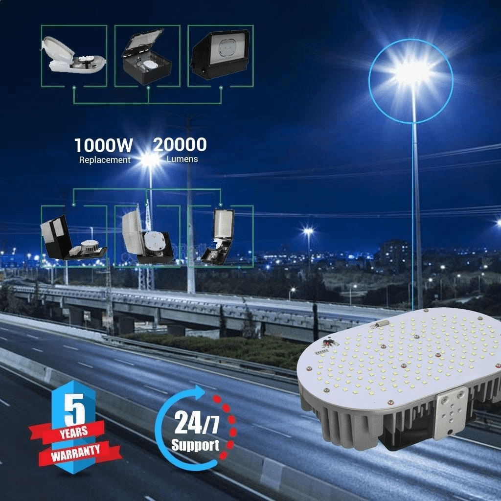 150W LED Retrofit Kits - 5700K Daylight White - 20000 Lumens High Output - DLC Certified Retrofit Lighting for Warehouses, Garages & Commercial Spaces