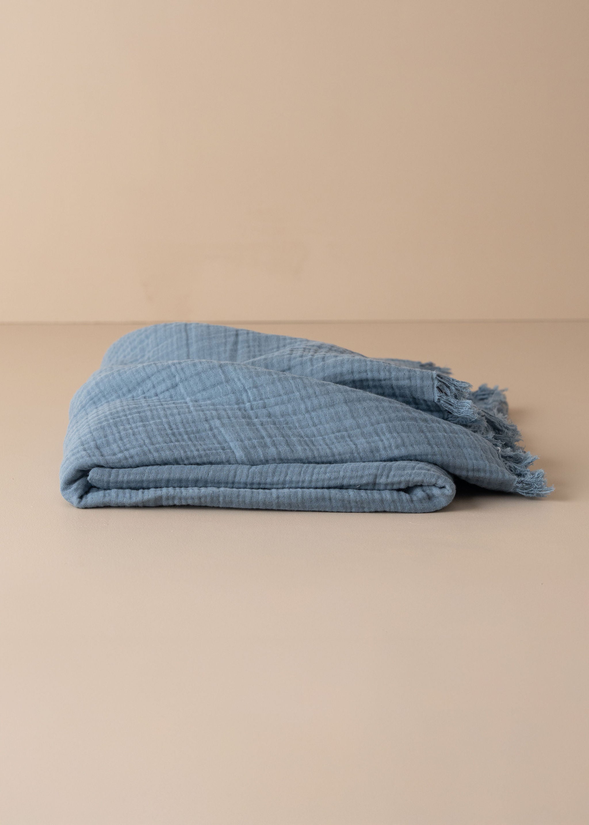 Enes Throw Blanket - Soft & Cozy Storm Blue Fleece Throw for Couch, Bed, and Travel - Perfect for Relaxing at Home or On The Go