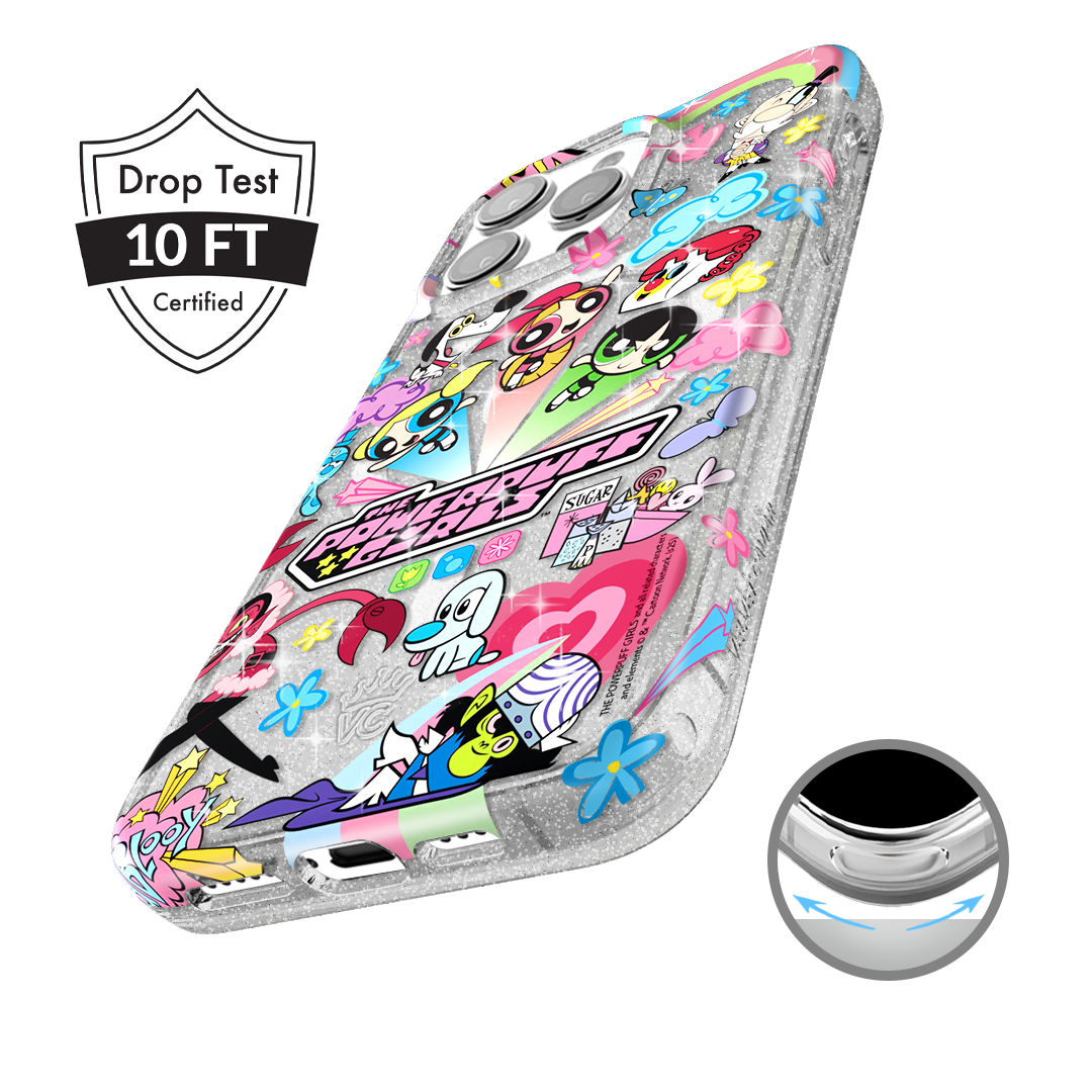 The Powerpuff Girls Girl Power iPhone Case - Cute Cartoon Character Phone Cover for iPhone 13/12/11/X/8/7 - Perfect for Fans, Kids, and Gift Giving - Durable Protection for School, Work, and Everyday Use