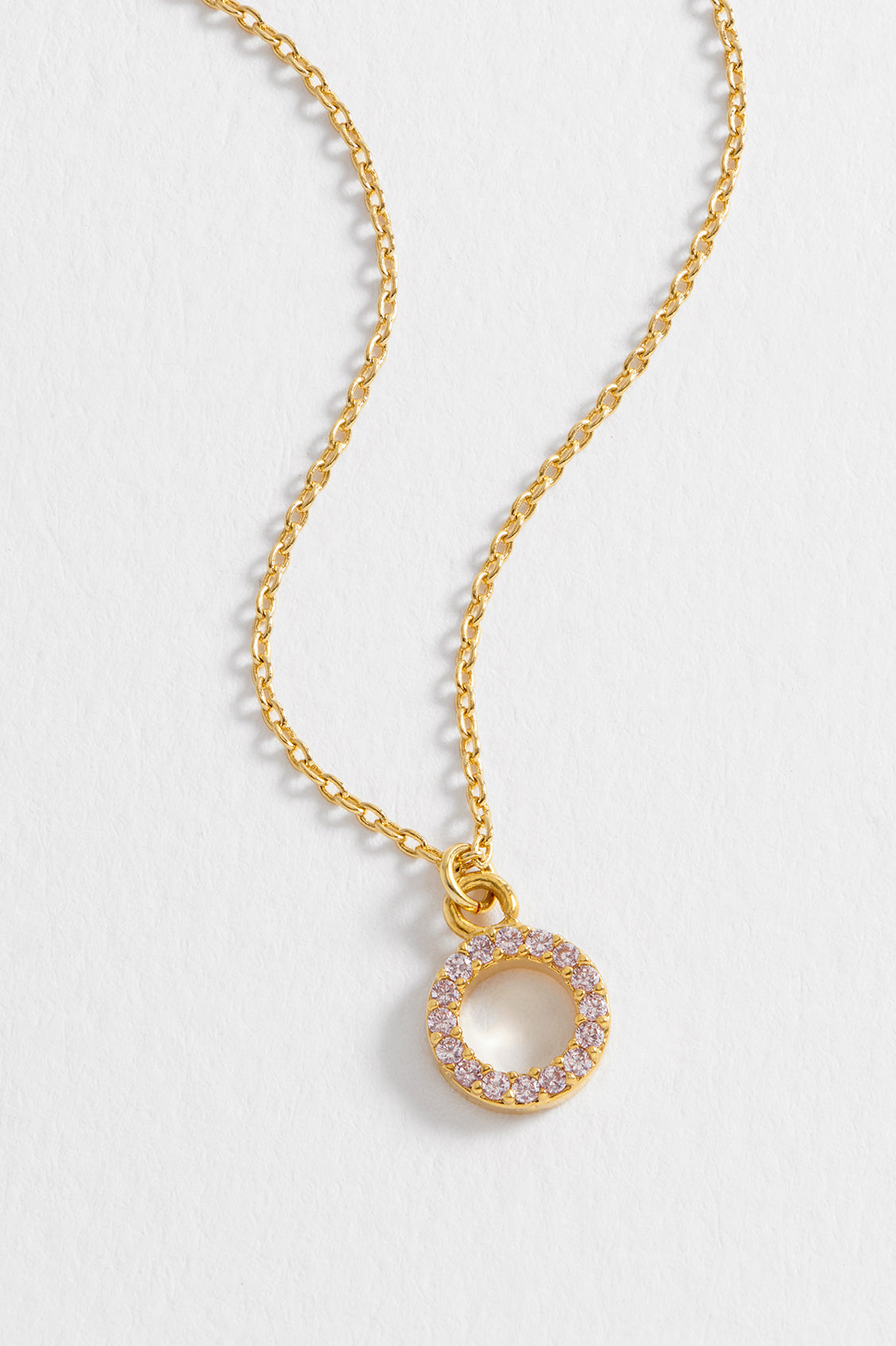Circle CZ Pendant Necklace for Women - Elegant Cubic Zirconia Jewelry for Everyday Wear & Special Occasions
