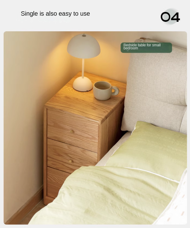 Solid Oak & Beech Wood Chest of Drawers - 5-Drawer Storage Cabinet with Multi-Functional Design for Bedroom, Living Room, and Office Organization