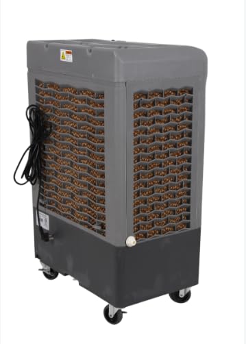 Hessaire MC37M 3100 CFM Portable Evaporative Air Cooler - 3-Speed High Velocity Outdoor Swamp Cooler for 950 sq. ft. Areas - Perfect for Patio, Garage, Warehouse & Backyard Cooling (Gray)