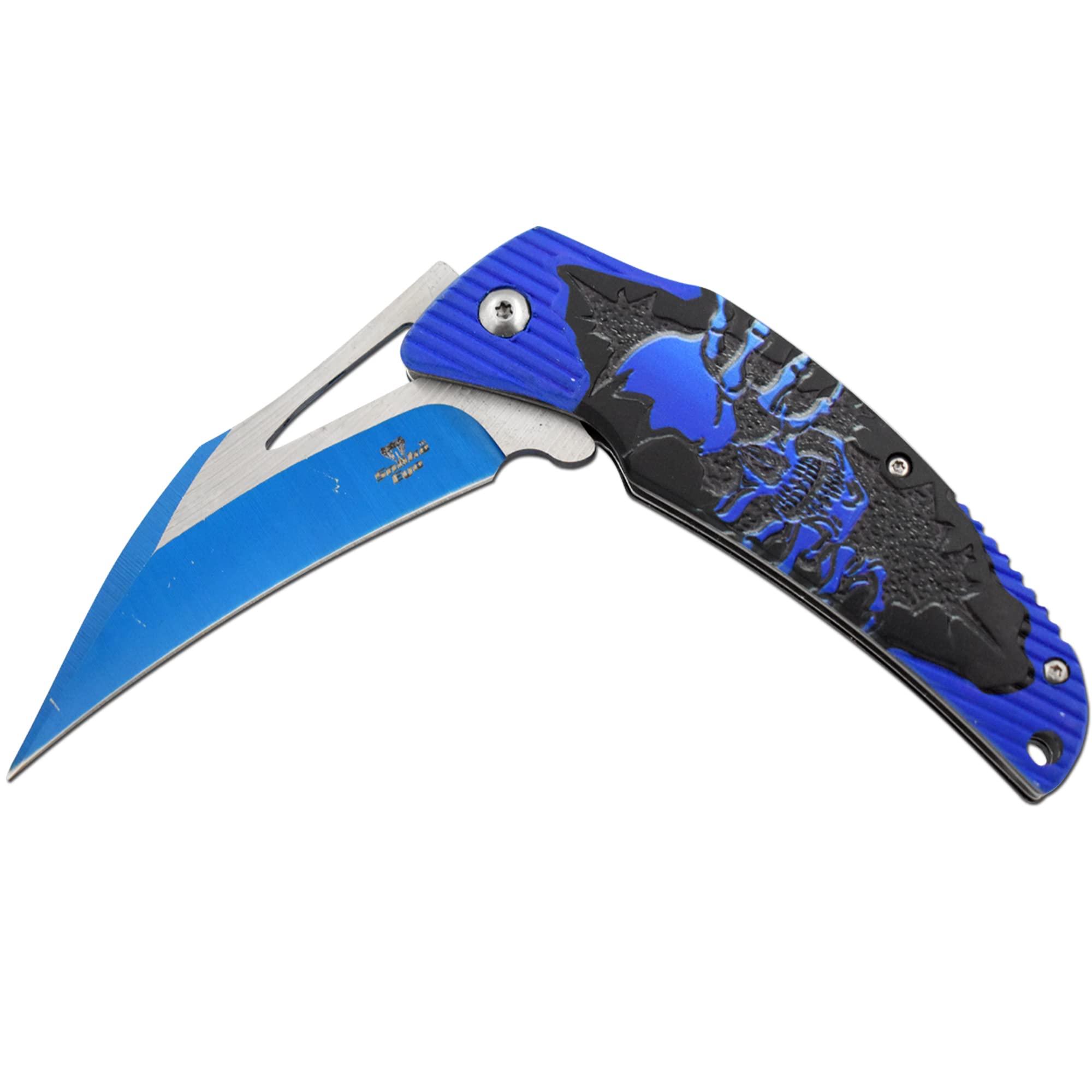 Tactical Folding Knife with Snake Eye Assist Opening - Premium Pocket Knife Collection (1BL) for Outdoor, Camping, and Survival Use