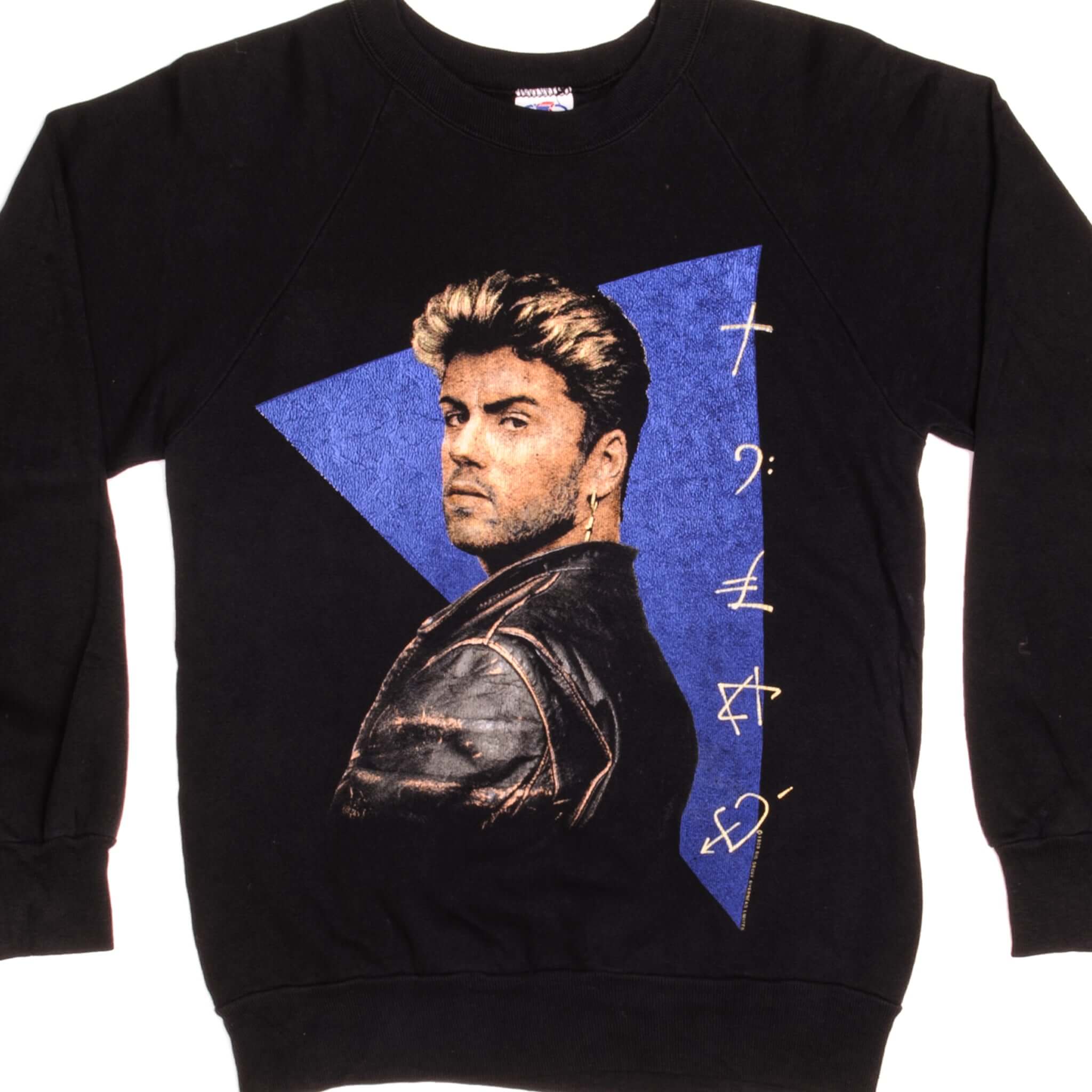 Vintage George Michael Sweatshirt 1989 - Small Size, Made in USA - Retro 80s Music Fan Gift & Casual Wear for Concerts & Everyday Style