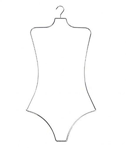 NAHANCO BFWC12 Women's Wire Bikini Hanger - Chrome-Plated Swimwear Organizer (12 Pack) | Perfect for Swimsuits, Lingerie & Delicate Clothing Storage in Bathroom, Closet or Travel
