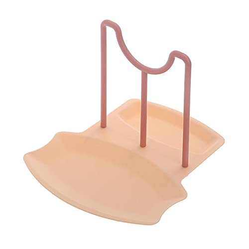 Pink Kitchen Shelf Organizer - Pot Lid Storage Rack, Countertop Spice Holder, No-Drill Spoon Stand for Home Kitchen Organization | Perfect for Small Spaces & Cabinet Door Storage