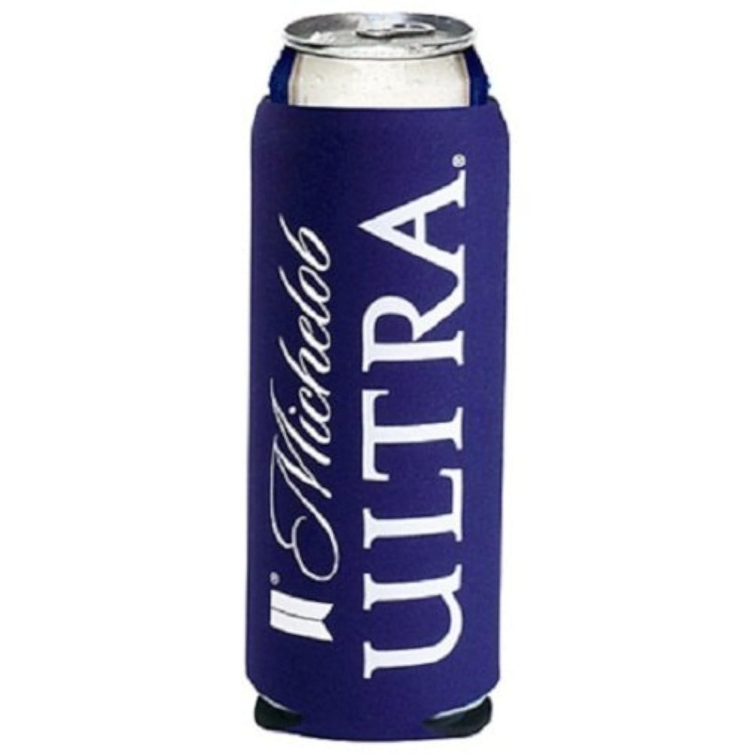 Michelob Ultra Slim Line Can Cooler - Insulated Beer Can Holder for Camping, Beach & Tailgating - Keeps Drinks Cold - 1 Pack