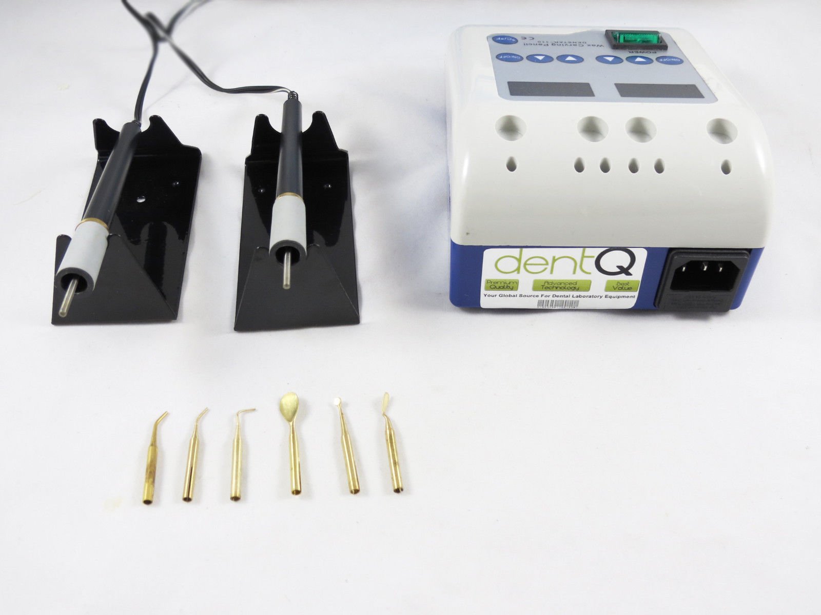 Professional Dental Lab Electric Wax Carving Pencil Set - 6 Interchangeable Tips & 2 Pens for Precision Dental Work (220V) | Perfect for Crowns, Bridges & Denture Modeling in Dental Laboratories