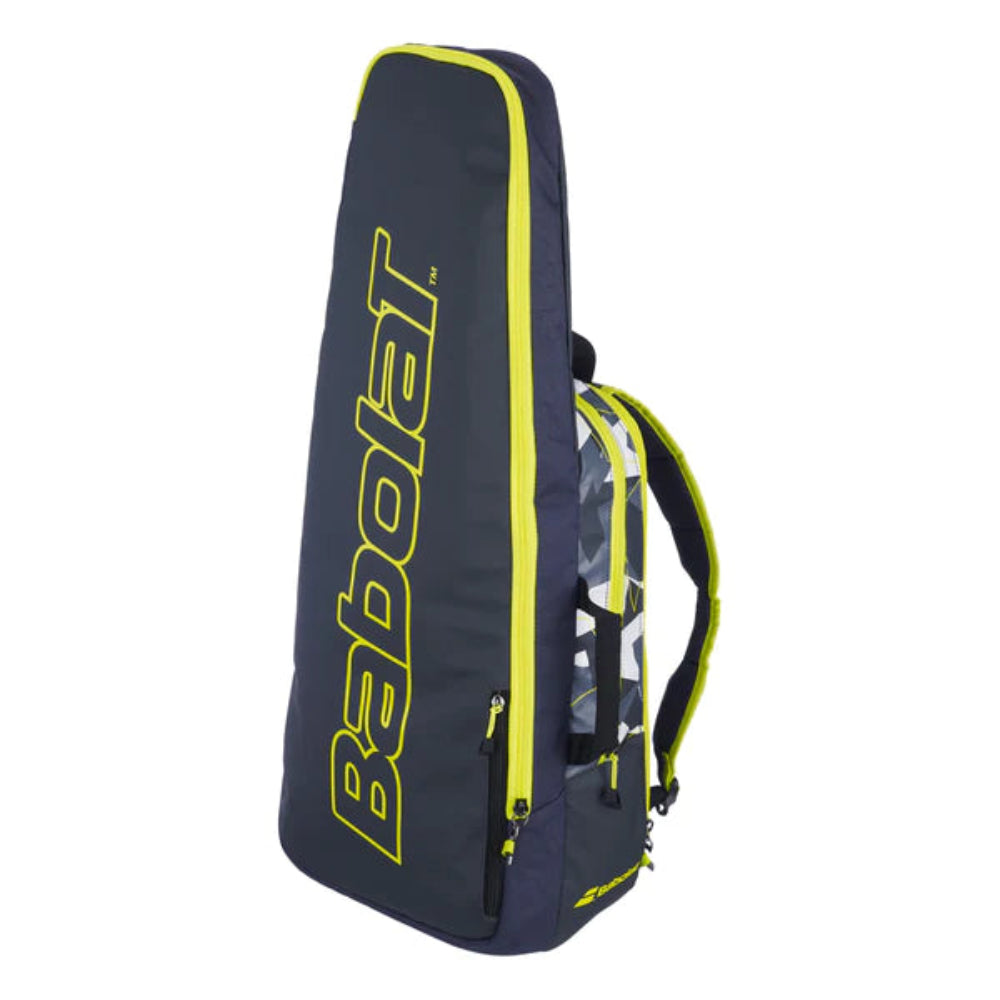 Babolat Pure Aero 2023 Tennis Backpack Bag (Black/Yellow) - Durable Racquet Storage for Men & Women | Perfect for Court, Gym & Travel