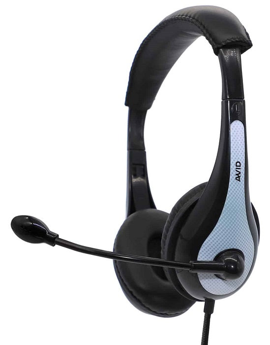 Avid AE 36 USB-C On-Ear Headphones with Noise Cancelling Microphone - Perfect for Online Meetings, Gaming & Remote Work