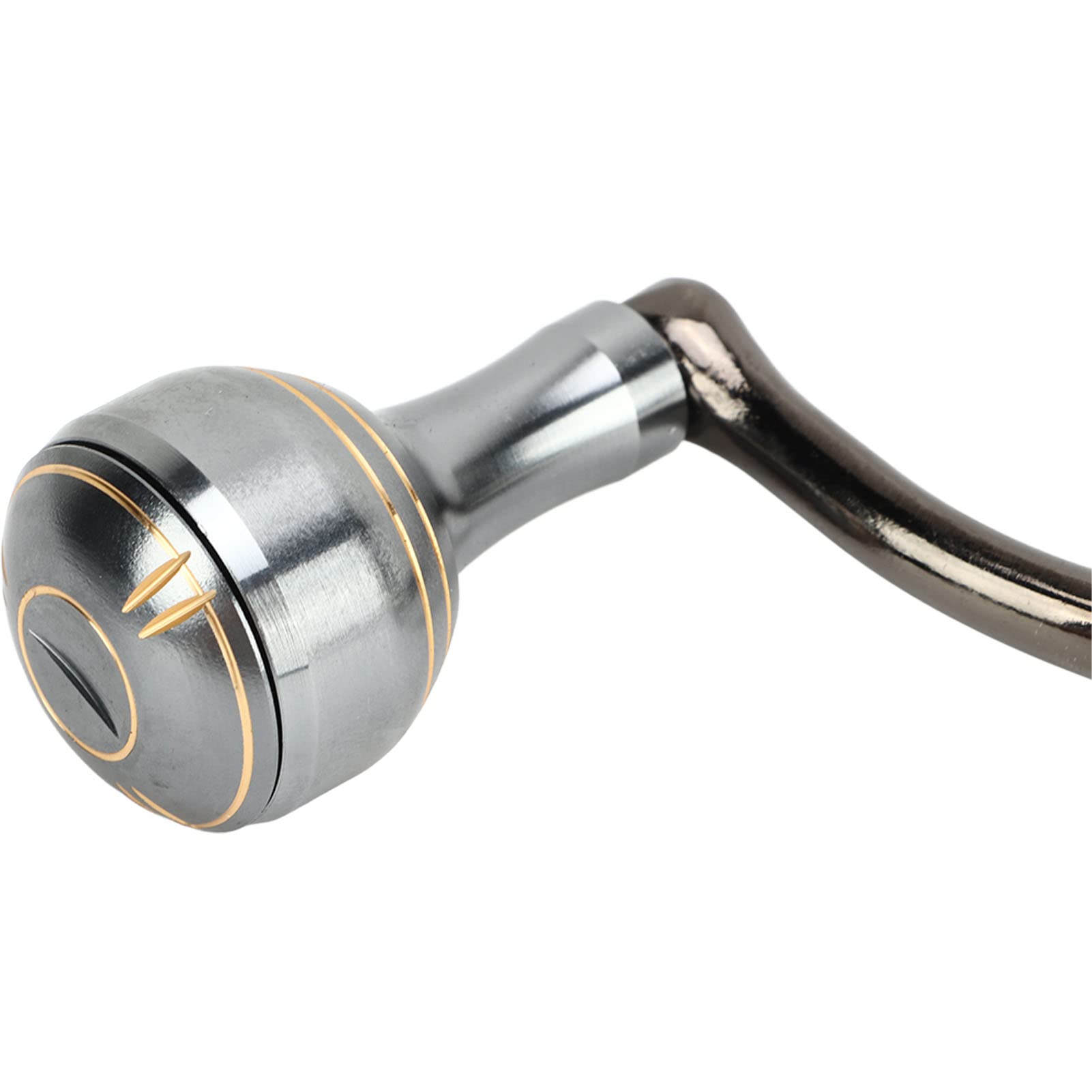 VBESTLIFE Aluminum Alloy Fishing Reel Handle - Smooth Spinning Reel Rocker Arm with Ball Grip for Saltwater & Freshwater Fishing Gear | Perfect for Bass, Trout, and Saltwater Anglers