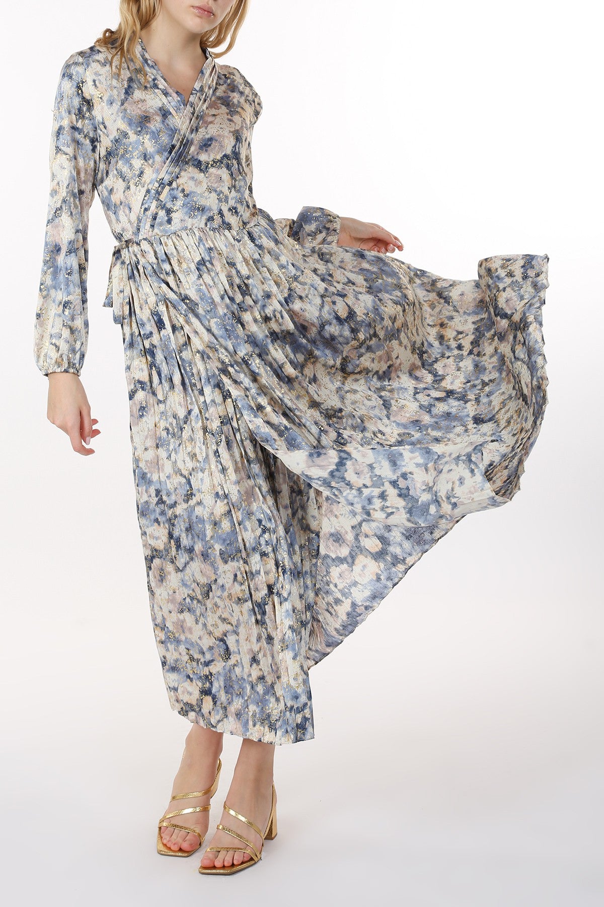 Stylish Saltwater Abstract Print Midi Dress for Women - Perfect for Beach Vacations, Summer Parties & Casual Outings