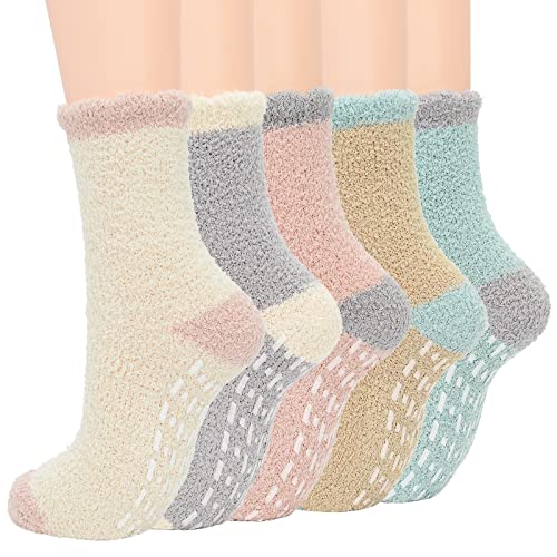 5 Pack Cute Patchwork With Grips