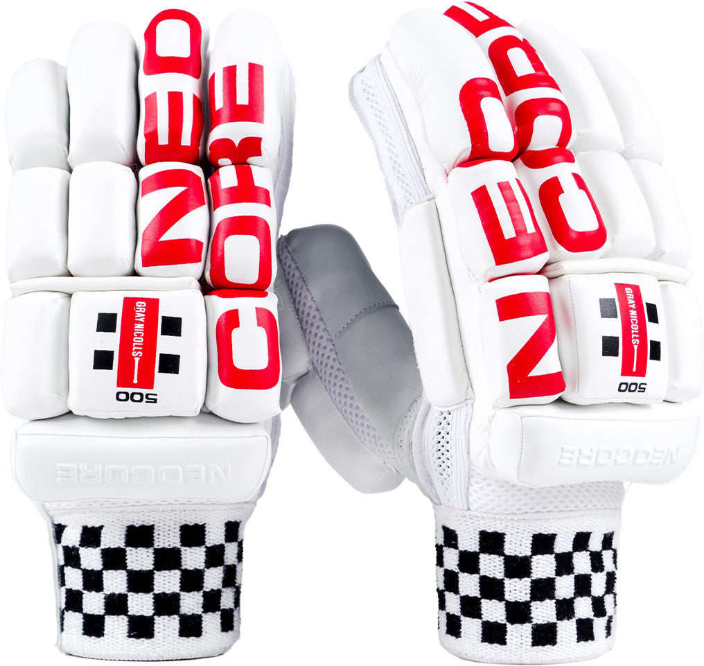 Gray Nicolls Neocore 500 Cricket Batting Gloves - Premium Leather Protection for Cricket Players - Perfect for Practice & Matches