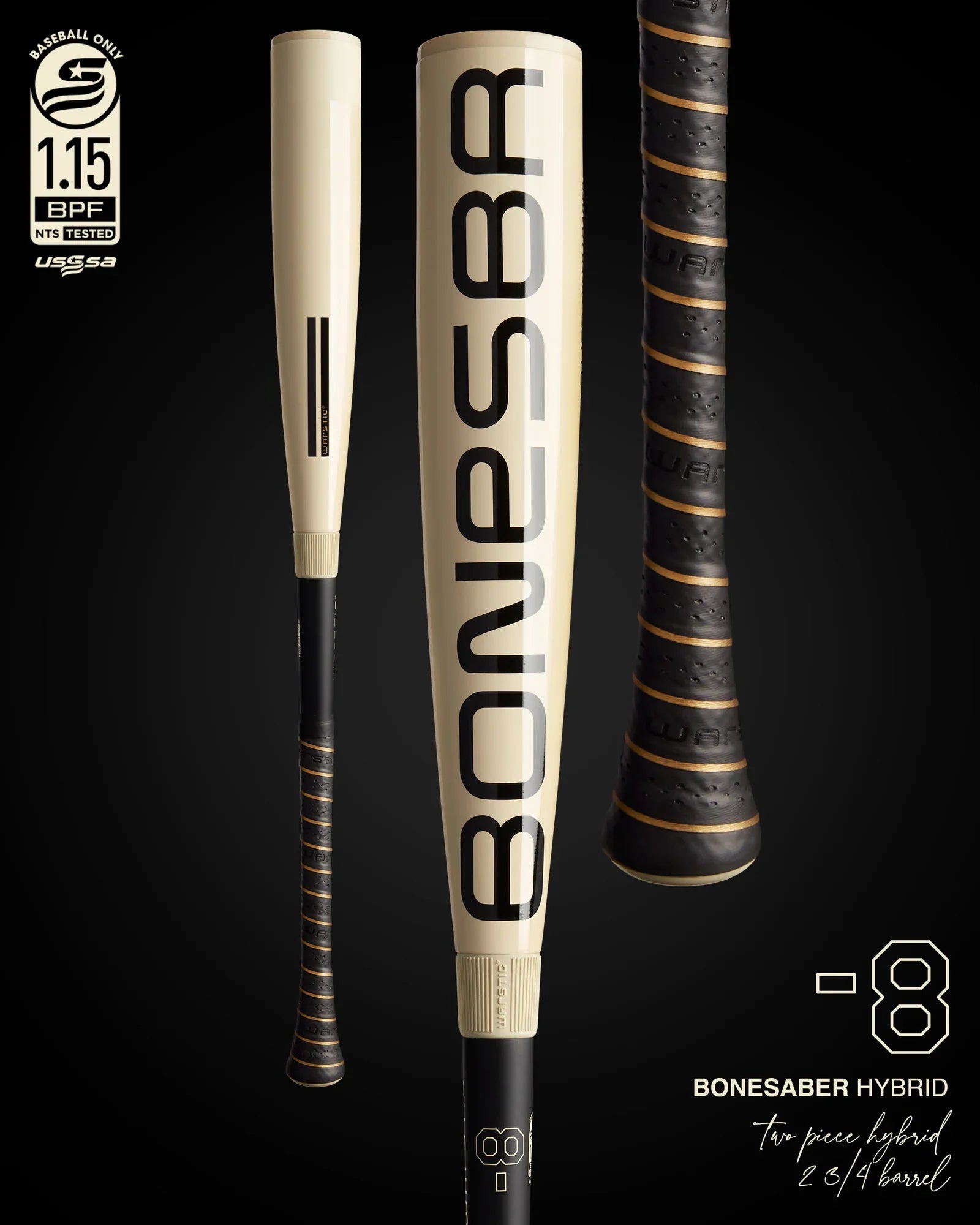 2025 Warstic Bonesaber Hybrid USSSA Baseball Bat - 8