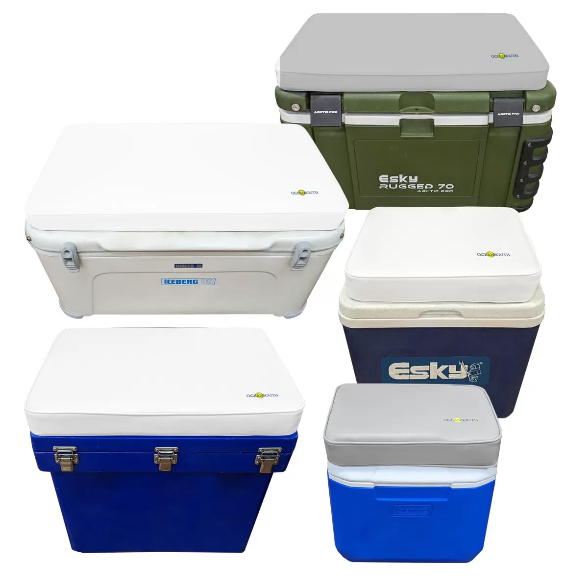 Durable & Comfortable Boat Cooler Seat Cushions with Velcro Fastening - Perfect for Fishing, Boating & Outdoor Adventures