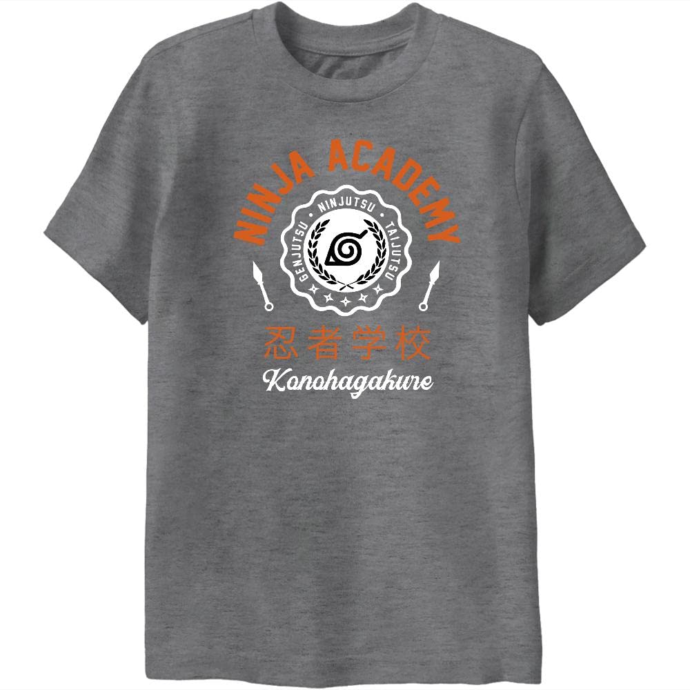 Officially Licensed Naruto Shippuden Ninja Academy Anime T-Shirt for Teens - Cool Anime Graphic Tee for Cosplay, School & Everyday Wear