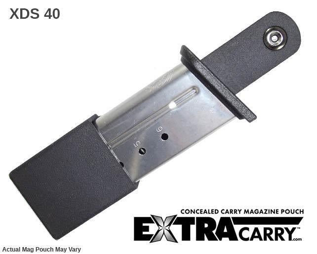 XD S 40mm 8-Round Extended Magazine & MOD.2 Magazine Pouch for Springfield Pistols - Perfect for Range Shooting, Tactical Training and Concealed Carry