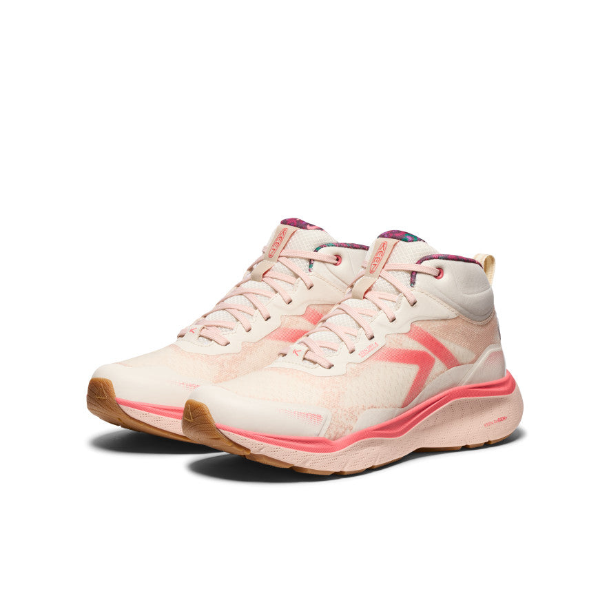 Women's Leiki Waterproof Hiking Boots - Lightweight & Durable Outdoor Shoes for Trekking & Trail Running | Birch/Cameo Rose | Perfect for Mountain Hiking, Camping & Winter Adventures