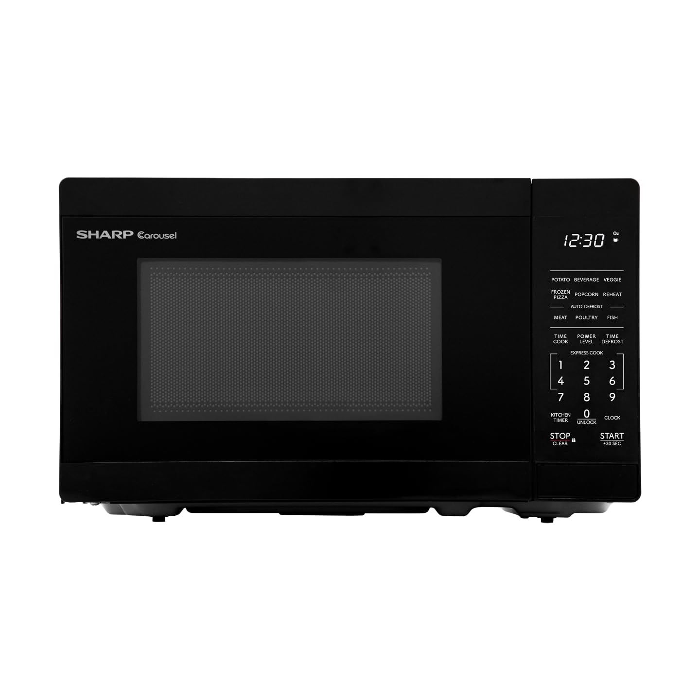 SHARP SMC0760KB 0.7 CuFt Compact Microwave Oven with Removable 10