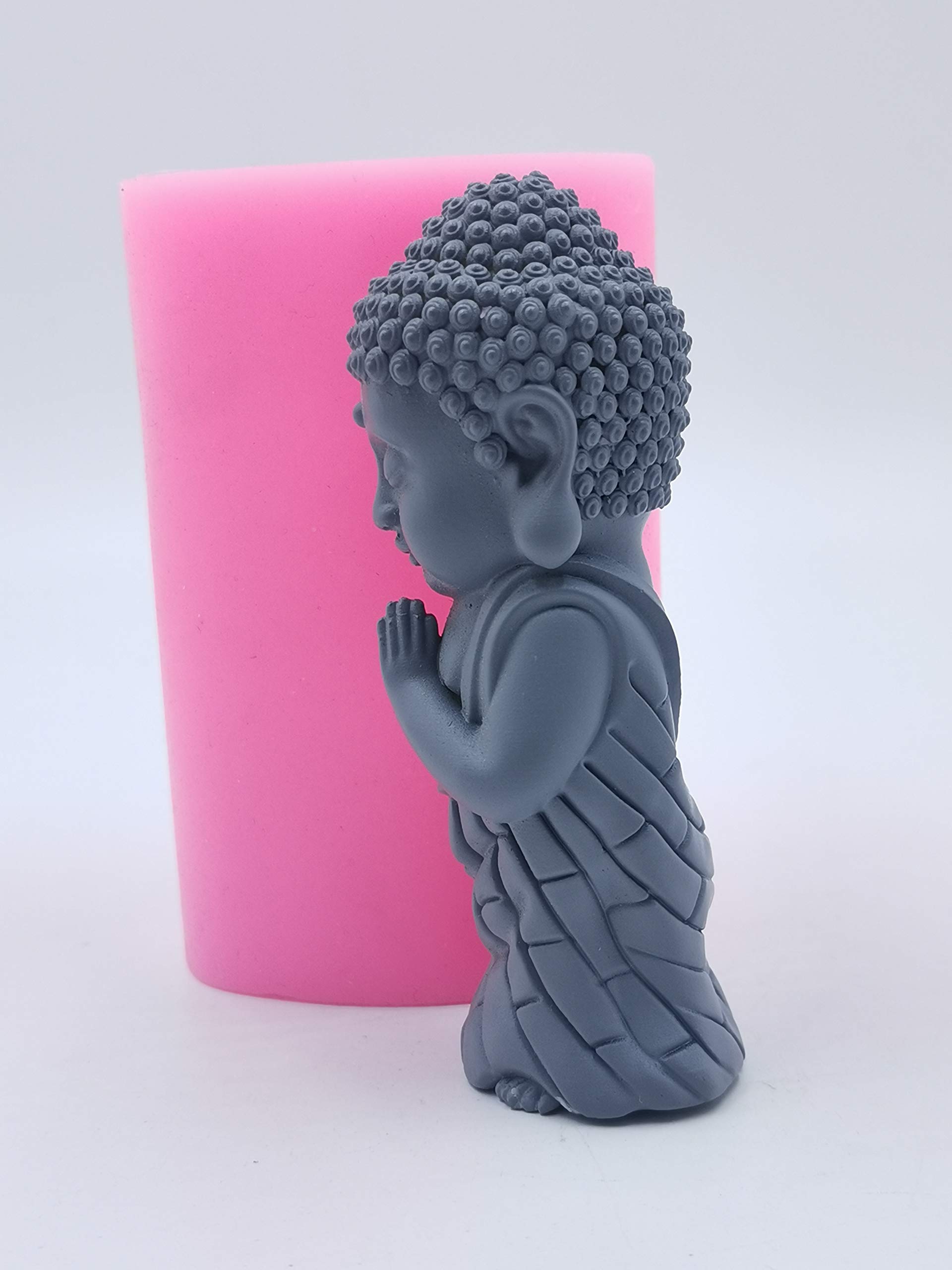 Premium Bronze Buddha Silicone Mold for Candles, Resin Crafts, Gypsum & Concrete Statues - DIY Candle Making, Home Decor & Meditation Space Accessories