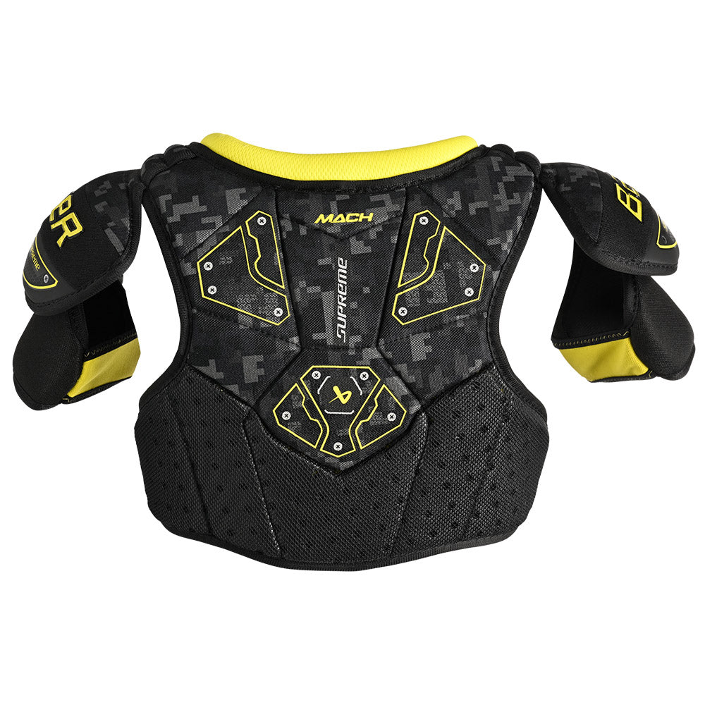 Bauer Supreme Mach Youth Ice Hockey Shoulder Pads - Protective Gear for Junior Hockey Players - Perfect for Practice & Games