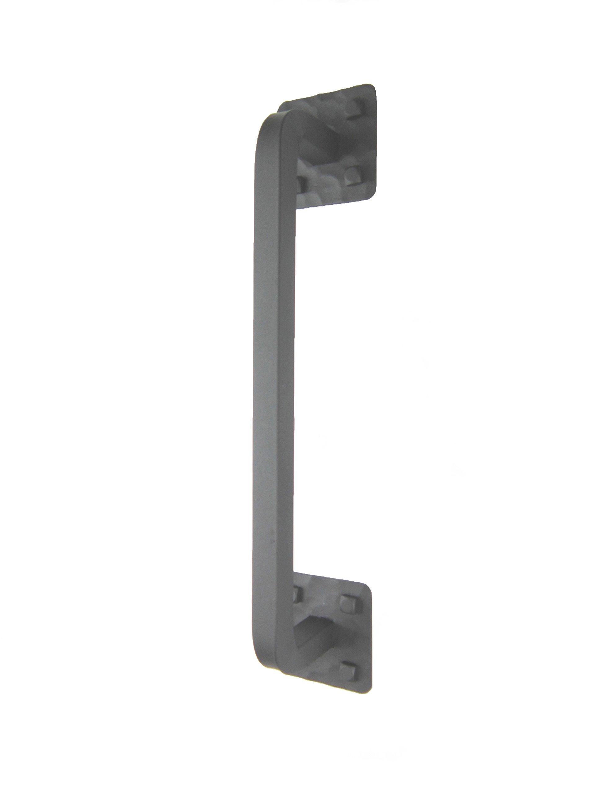 Rustic Farmhouse Wrought Iron Door Pull HPD1 (Black) - Vintage Style Cabinet & Drawer Handle for Kitchen, Bathroom, Furniture - Heavy Duty Hardware for Home Decor