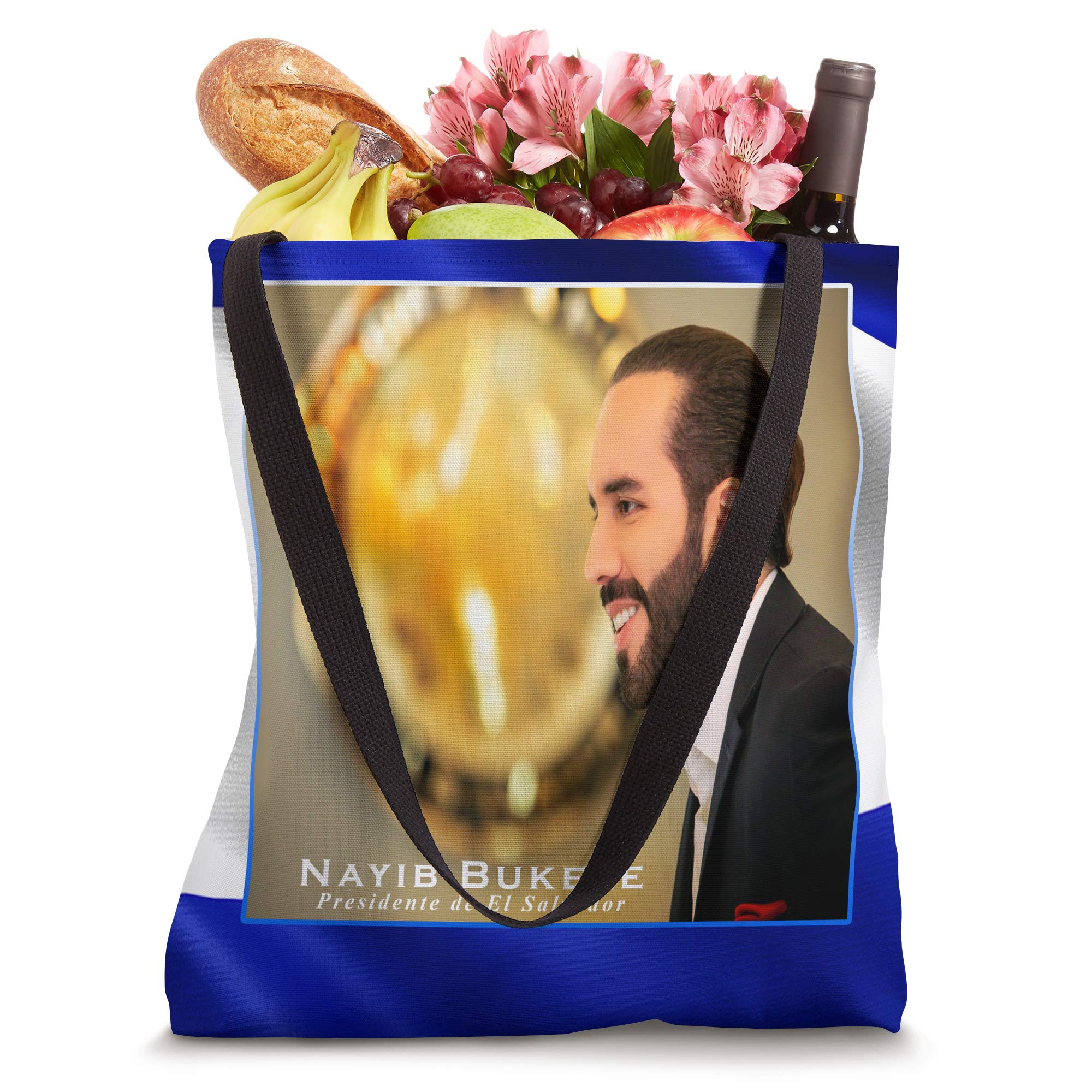 Nayib Bukele Tote Bag - Stylish Reusable Shopping Bag for Women & Men - Perfect for Groceries, Beach, Work & Travel