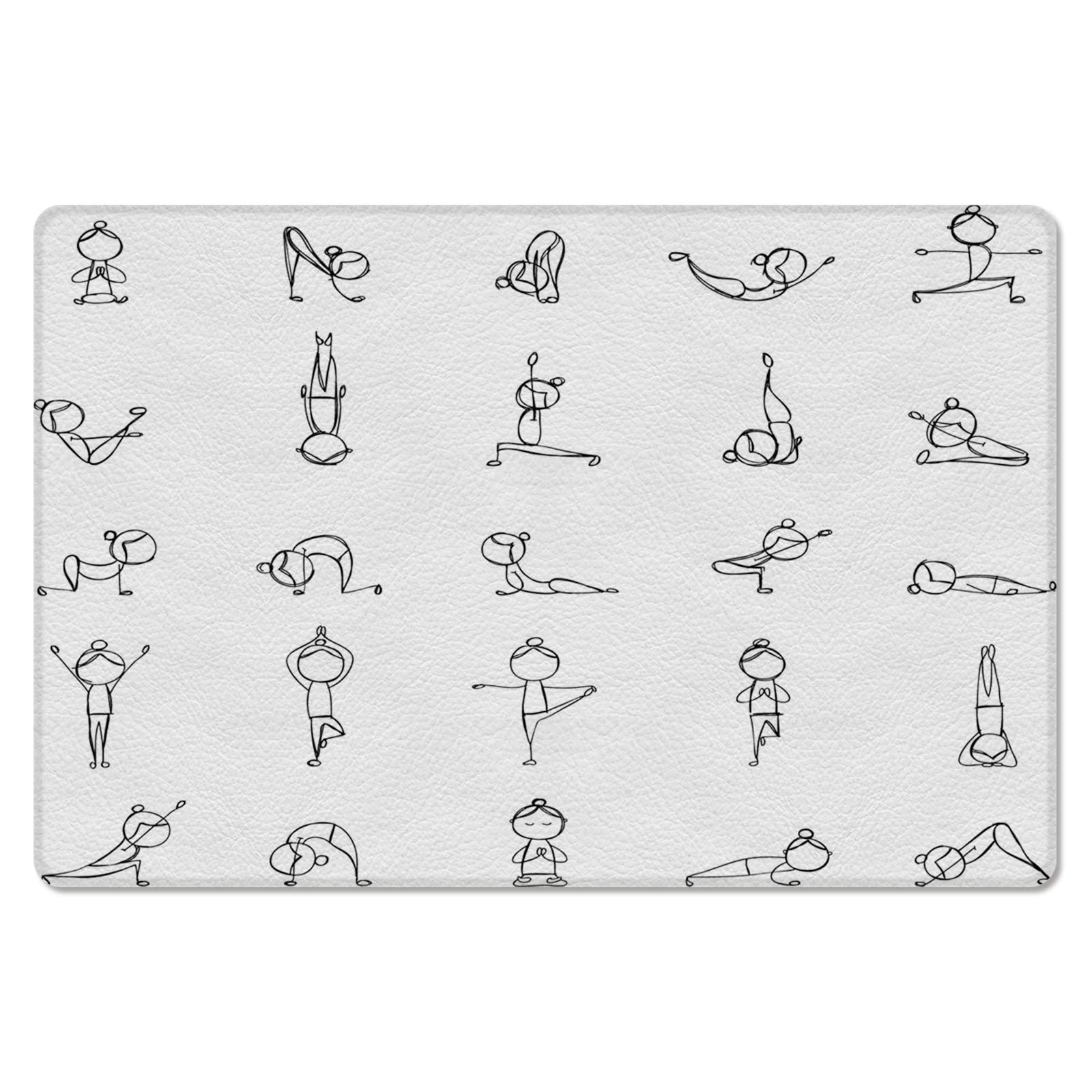Picpeak Waterproof Non-Slip Doormat 24x36 Inch - Indoor Outdoor Welcome Mat for Front Door, Patio, Kitchen, Bathroom & Laundry Room - Perfect for Yoga, Sports & High Traffic Areas - Durable Entryway Rug for Home & Gym Use