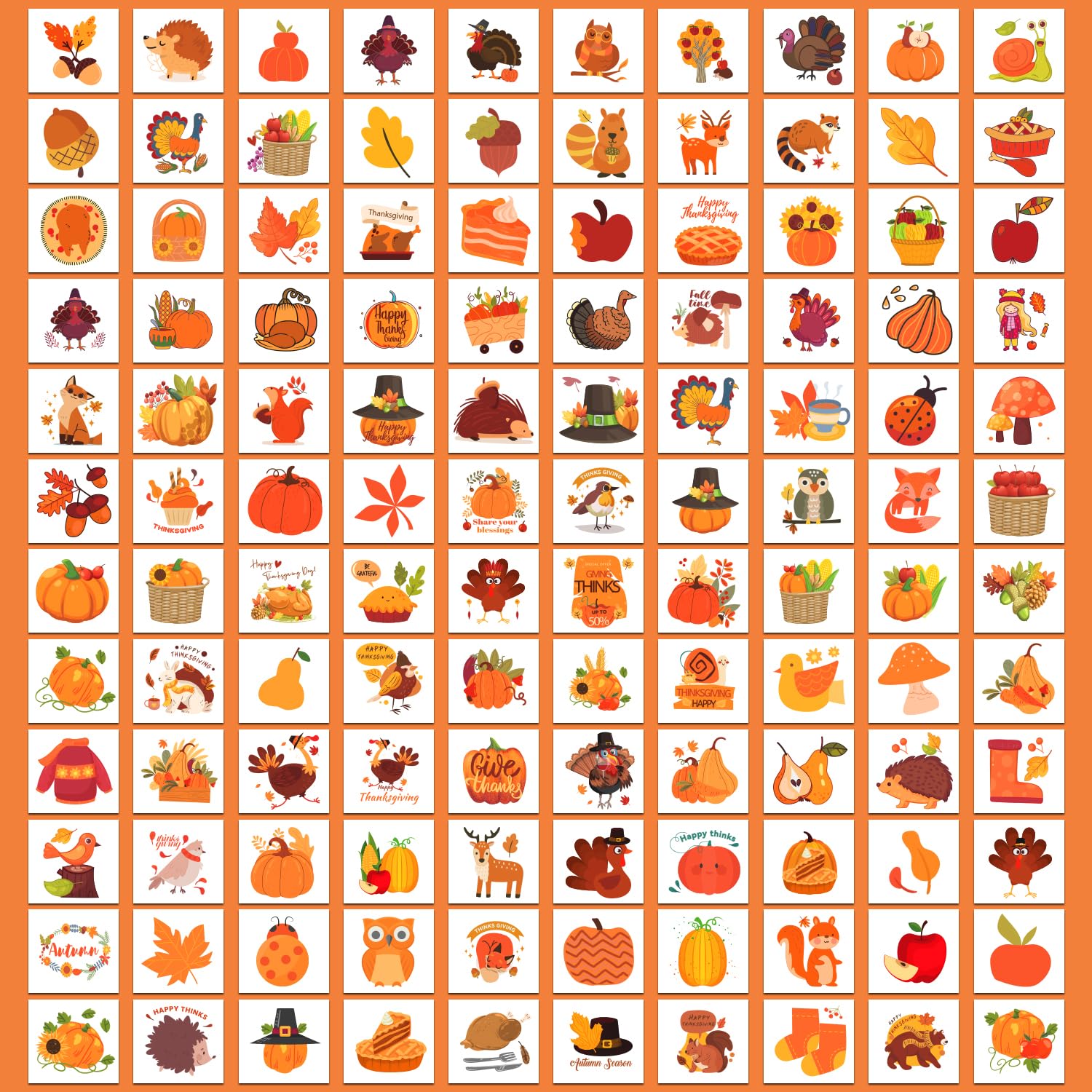 Thanksgiving Tattoos for Kids - 408PCS Fall Party Supplies for Boys & Girls