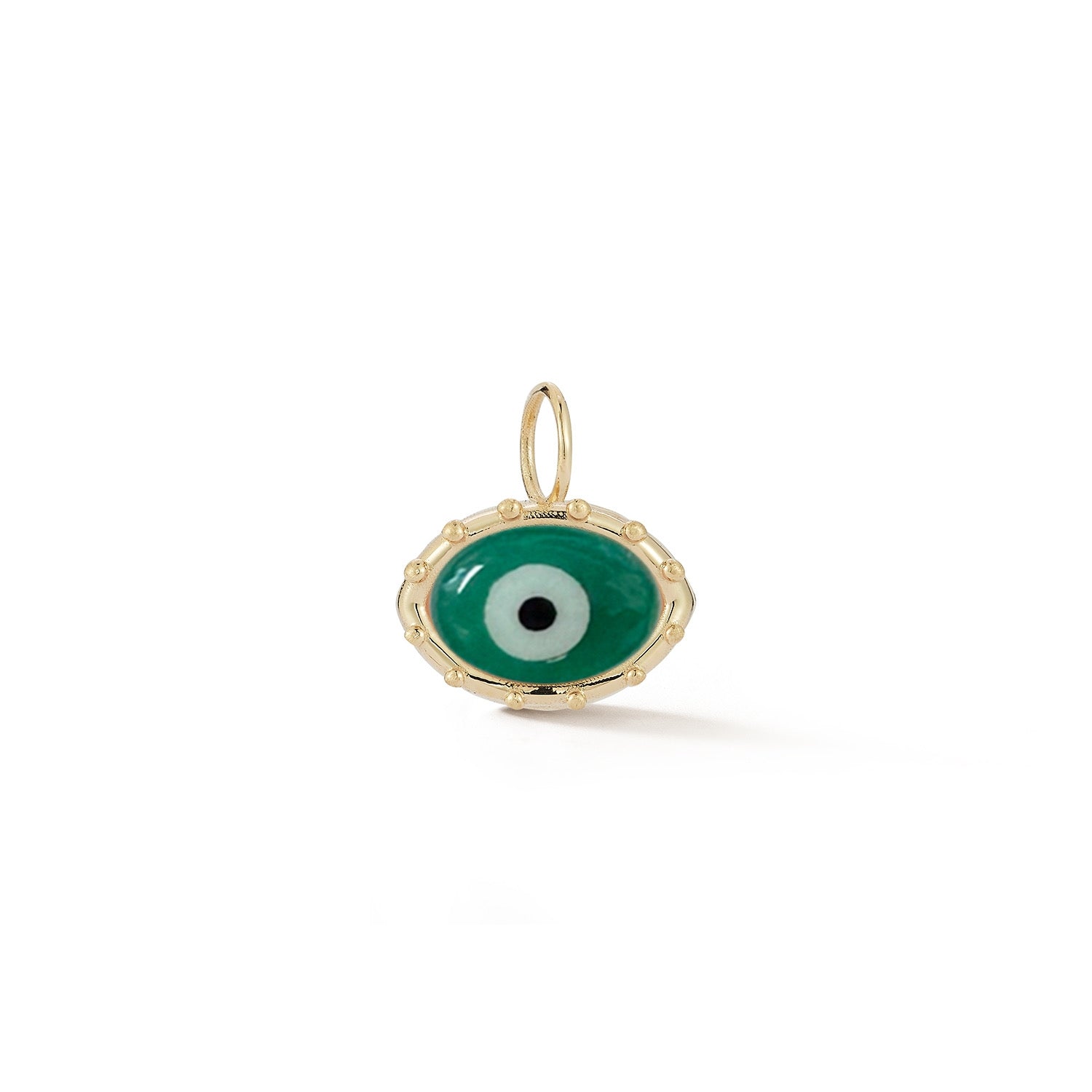 Green Agate and Onyx Evil Eye Charm - Protection Jewelry for Women & Men - Perfect for Home Decor, Travel, and Gifts