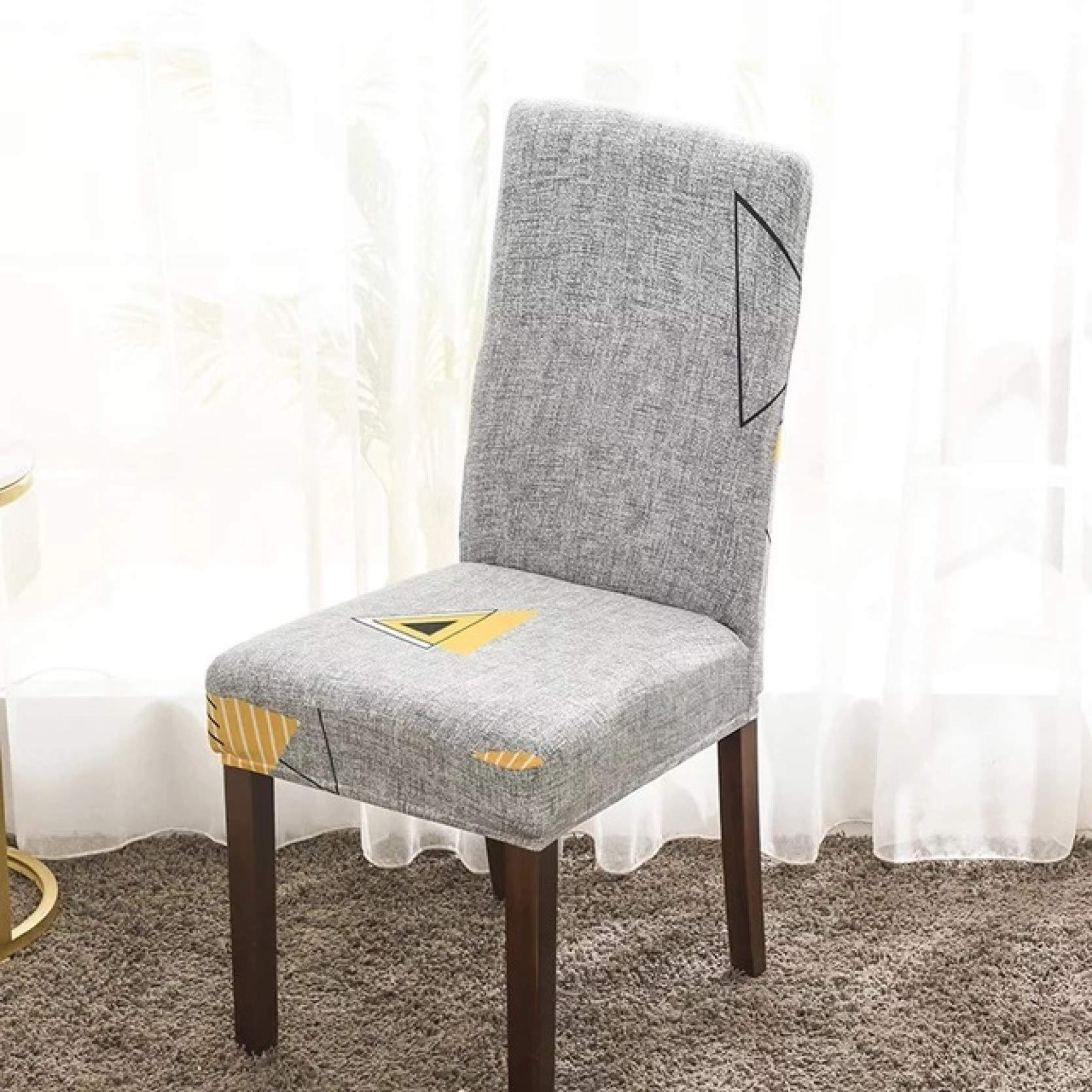 YURASIKU 1/2/4/6PCS Stretch Dining Chair Covers - Washable Spandex Slipcovers for Kitchen, Restaurant & Home - Removable Protective Covers for Dining Room Chairs (Perfect for Parties, Daily Use & Furniture Protection)