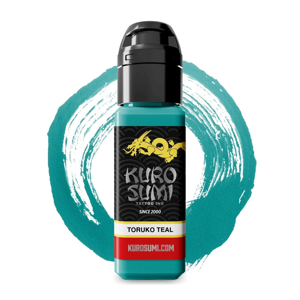 Kuro Sumi Toruko Teal - High-Quality Japanese Ink for Tattoo Artists & Calligraphy | Perfect for Professional Tattooing, Body Art & Japanese Calligraphy