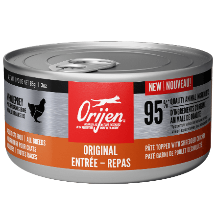 Orijen Original Entrée Grain-Free Canned Cat Food - High Protein Wet Cat Food for Adult Cats - Perfect for Indoor & Outdoor Cats at Mealtime