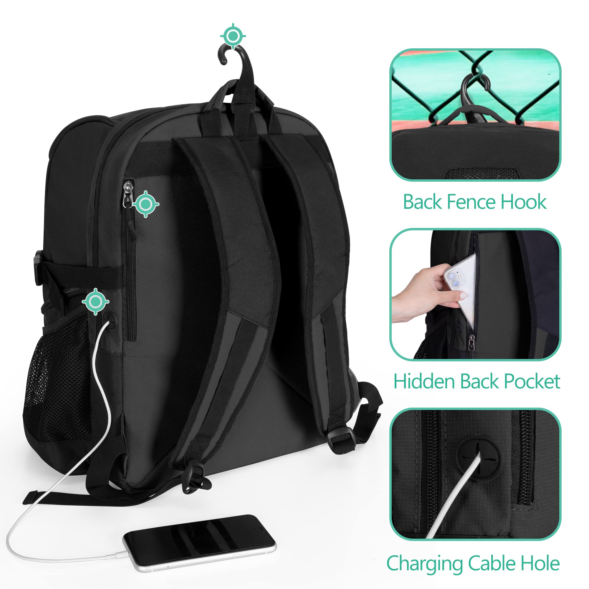 **Premium Basketball & Soccer Equipment Bag with Separate Ball & Shoe Compartment - Perfect for Volleyball, Gym, Outdoor Sports & Travel Gear Storage**