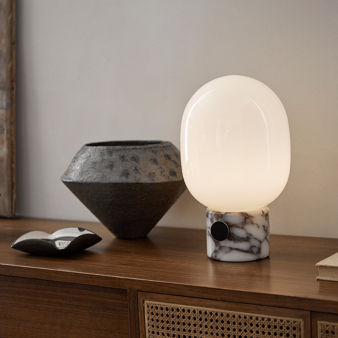 Wagell JWDA Modern LED Table Lamp - Adjustable Brightness, Touch Control, Nightstand & Desk Lighting for Bedroom, Living Room, Office