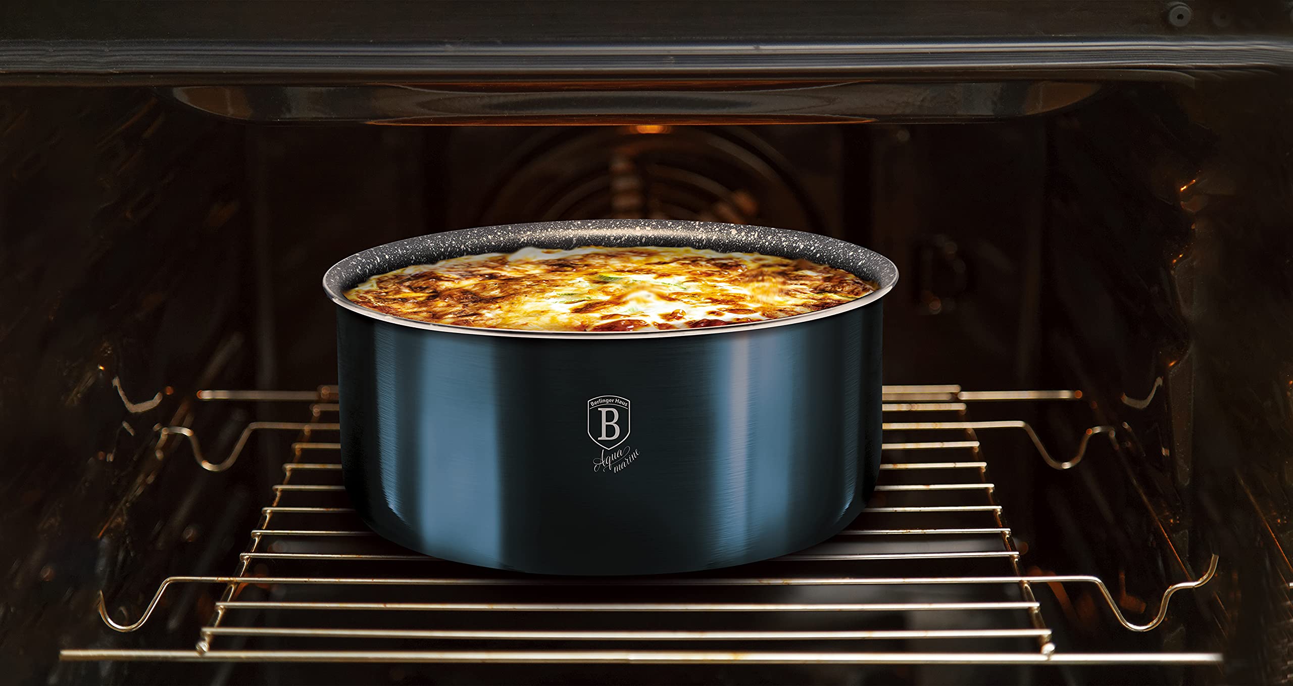Berlinger Haus 9-Piece Nonstick Cookware Set with Detachable Ergonomic Handles & Glass Lids - Pots and Pans for Everyday Cooking, Frying, Boiling & Sauteing - Perfect for Home Chefs & Professional Kitchens