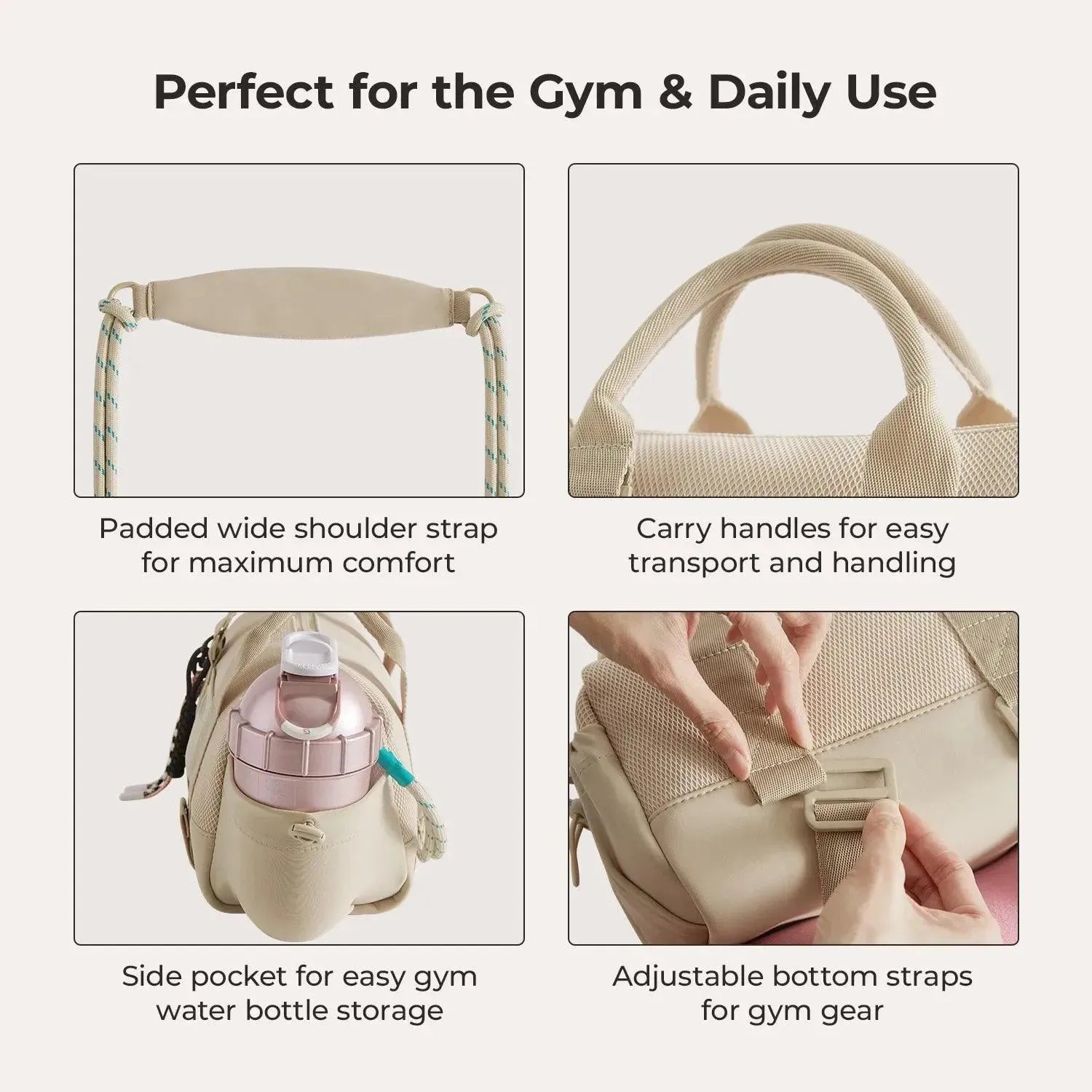 REIKI 5.5L Mini Duffle Bag - Lightweight Compact Gym Bag for Workout, Yoga, Travel & Sports - Water-Resistant Small Duffel for Men & Women