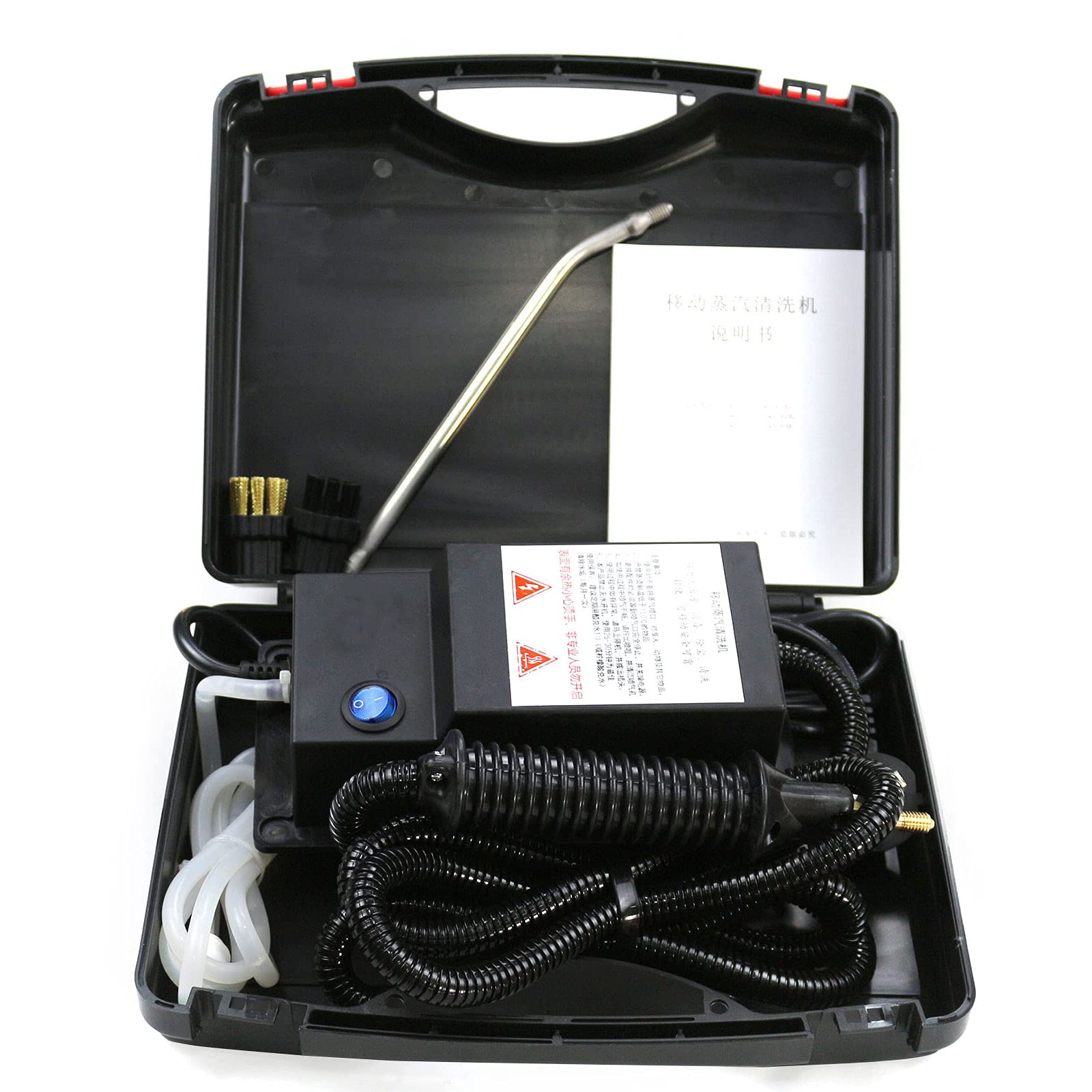 Portable Steam Cleaner Machine - High Pressure Multi-Purpose Steam Cleaning System for Home, Kitchen, Car (6.69x3.14x2.36 Inch) | Deep Clean Floors, Tiles, Upholstery & More | Perfect for Sanitizing, Degreasing & Stain Removal