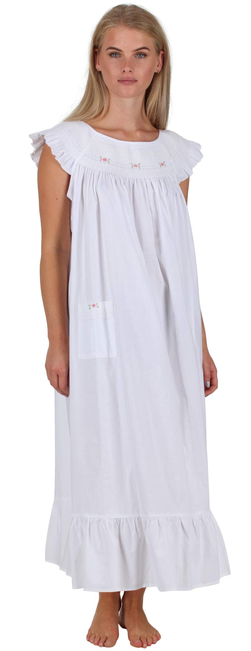Best Cotton Nightgown for Women - Sleeveless 100% Cotton Sleepwear | Soft & Breathable Summer Nightgown for Comfortable Sleep & Lounge Wear