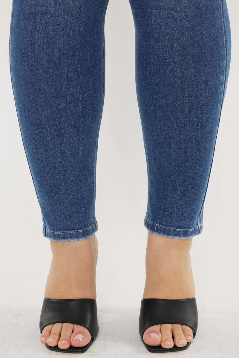 Brianne High Rise Super Skinny Jeans for Women - Plus Size Stretch Denim Pants - Comfortable & Flattering Fit for Casual Wear and Night Out