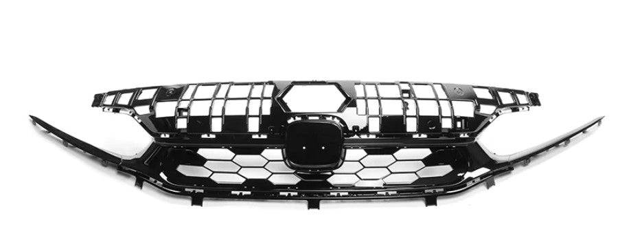 2022-2025 Honda Civic SI Style Front Upper Grille - Gloss Black ABS Replacement Grille for Enhanced Style & Performance | Perfect for Car Upgrades & Customization