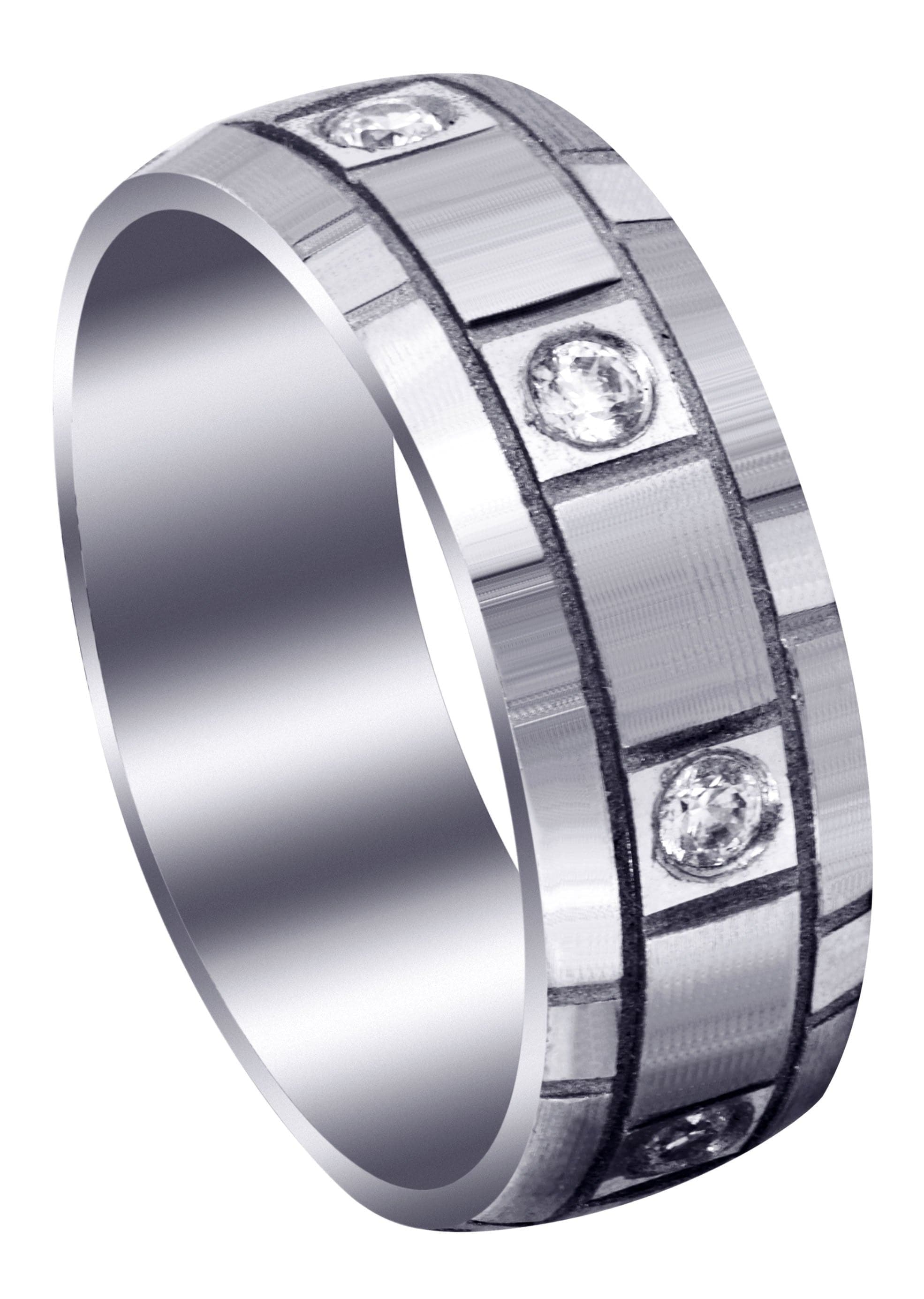 Classic Men's Engagement Ring - 0.4 Carat Solitaire Diamond Ring in Sterling Silver (Griffin Design) | Perfect for Proposals, Weddings & Anniversary Gifts