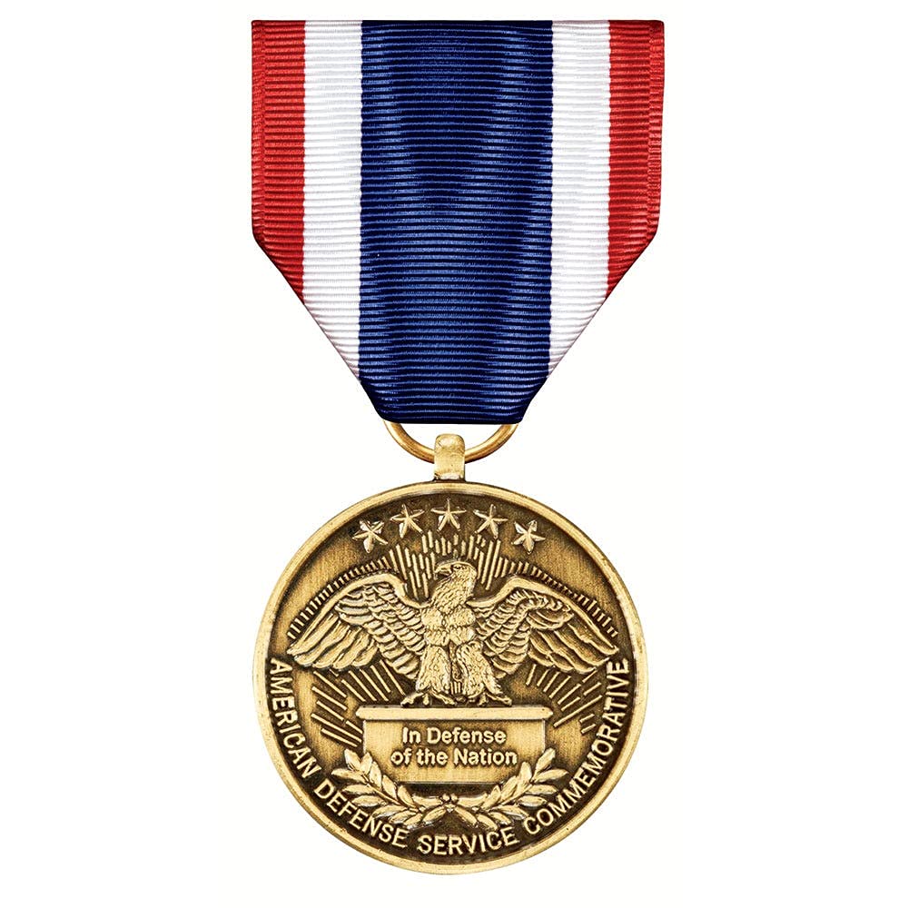 MEDALS OF AMERICA EST. 1976 - American Defense Service Commemorative Medal - Military Collectible & Veteran Gift for Display & Ceremonies
