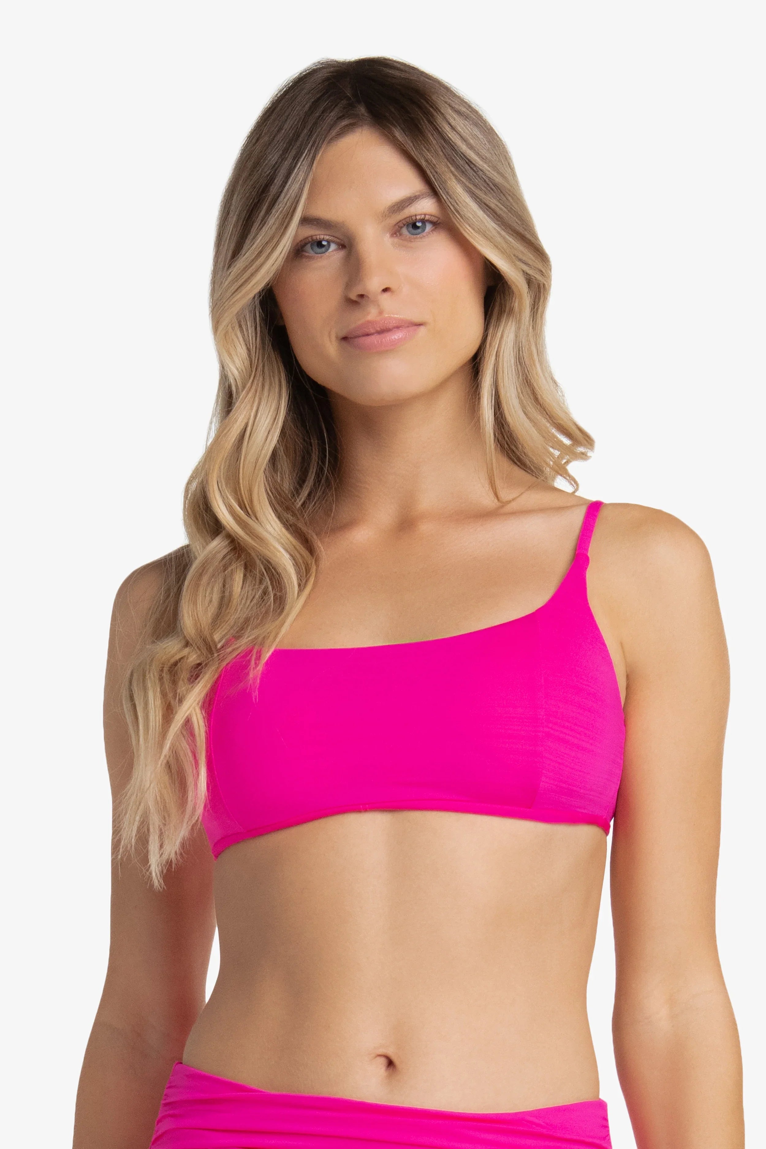Ballet Bralette for Women - Textured Lotus Pink Sports Bra | Yoga, Dance & Workout Wear