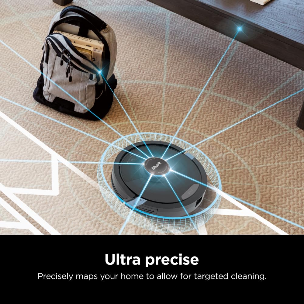 SHARK RV2620WD AI Ultra Robot Vacuum and Mop with Matrix Clean Navigation | CleanEdge Technology | Pet Hair, Carpets & Hard Floors | Alexa Compatible | Black/Mocha | Ideal for Home Cleaning & Smart Home Integration